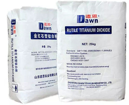 Dawn Titanium R-2195 Rutilowy TiO2 z certyfikatem badania bezpieczeństwa CPSIA, nie wykryta zawartość ołowiu i nie wykryte ograniczone ftalany