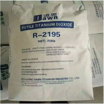Dawn Titanium R-2195 Rutilowy TiO2 z certyfikatem badania bezpieczeństwa CPSIA, nie wykryta zawartość ołowiu i nie wykryte ograniczone ftalany