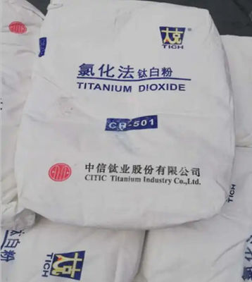 Proces chlorkowy Tio2 Rutyl Dwutlenek tytanu Biały pigment Uniwersalny typ Cr-510