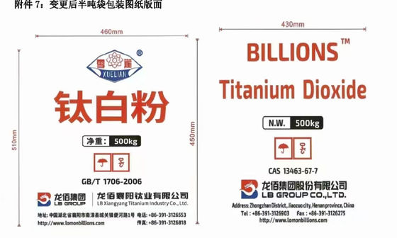 Lomon Billions Blr895 Tio2 Rutile Wysokiej czystości Chlorek Tytanu Dioksid Blr895