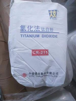 TIO2 Chlorek Rutilu Dwutlenek Tytanu CR-211 Biały Pigment Do PC Doskonała odporność na temperaturę