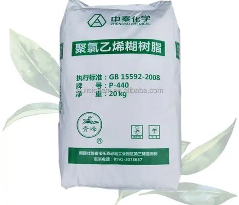 Zhongtai P440 PVC Paste Resin Emulsion Grade z wartością K 74 średniej masy molekularnej i niską do średniej lepkości