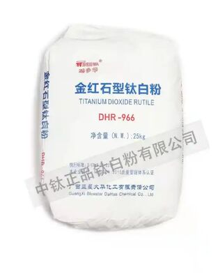 DHR-966 Rutilowy dwutlenek tytanu z nieorganiczną powłoką krzemowo-aluminiową dla wysokiej bielizny i silnej wytrzymałości barwienia