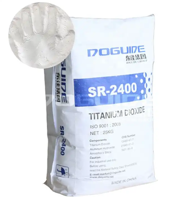 DOGUIDE SR-2400 Rutilowy dwutlenek tytanu z warstwą Si-Al Dense Silica Coating dla wysokiej bielizny i wytrzymałości barwienia oraz ultra niskiej pozostałości siewu