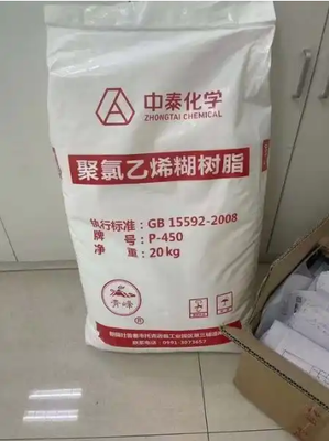 Zhongtai P-450 średniowartościowa żywica z pasty PVC o niskiej lepkości i niskim poziomie pozostałości VCM dla produktów z miękkiego PVC