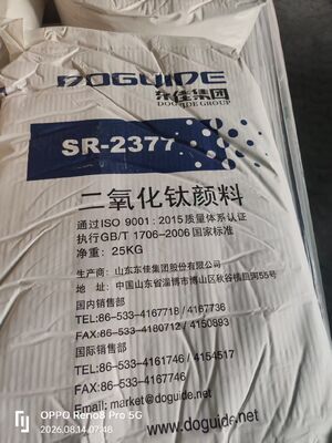 Oryginalny obraz TIO2 Rutyl Tlenek Tytanu Pigment Sr-2377 Doguide Tio2
