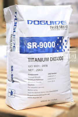 DOGUIDE GROUP SR-9000 Rutilowy dwutlenek tytanu z powłoką z cyrkonu i aluminium zapewniającą wysoką białość i doskonałą rozproszalność w wodzie