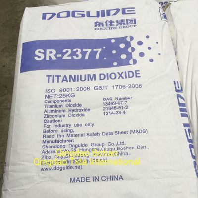 Proces siarczanu Tio2 Rutylowe powłoki proszkowe Dwutlenek tytanu SR-2377 Cas 13463-67-7