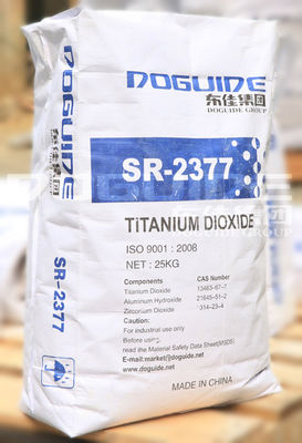 SR-2377 Doguide Dwutlenek Tytanu TiO2 Rutyl o zawartości TiO2 93,0% i zawartości rutylu 97,0% Zr.Al Nieorganiczna powłoka