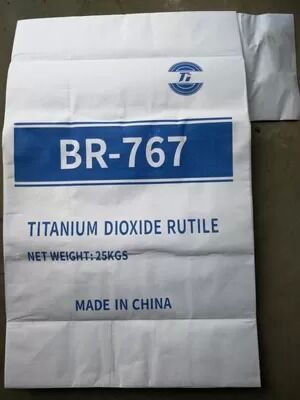BR-767 Dwutlenek tytanu rutylu z nieorganiczną powłoką powierzchniową Si/Al i organiczną obróbką powierzchniową do zastosowań uniwersalnych